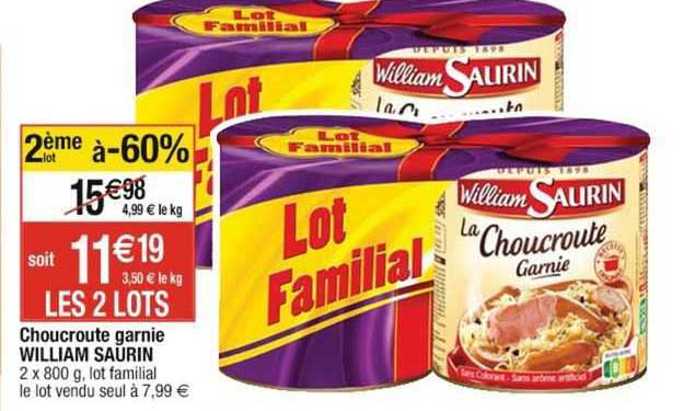 choucroute garnie william saurin