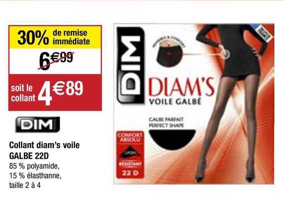 collant diam's voile galbe 22d dim