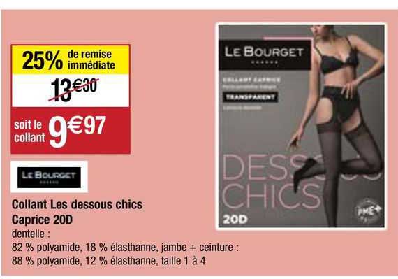 collant les dessous chics caprice 20d le bourget