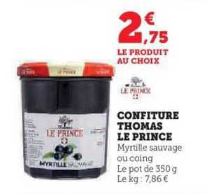 Confiture Thomas Le Prince