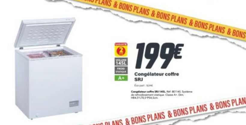 Congélateur Coffre Srj