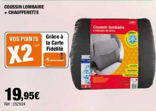 coussin lombaire + chaufferette