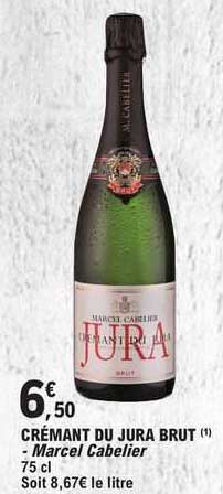 crémant du jura brut - marcel cabelier