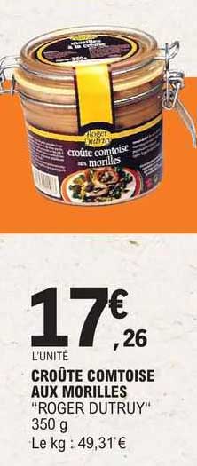 croûte comtoise auux morilles "roger dutruy"