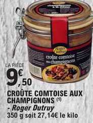 croûte comtoise aux champignon - roger dutruy