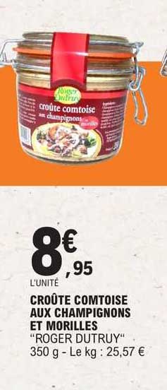 croûte comtoise aux champignons et morilles "roger dutruy"
