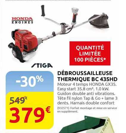 débrousailleuse thermique bc 435hd