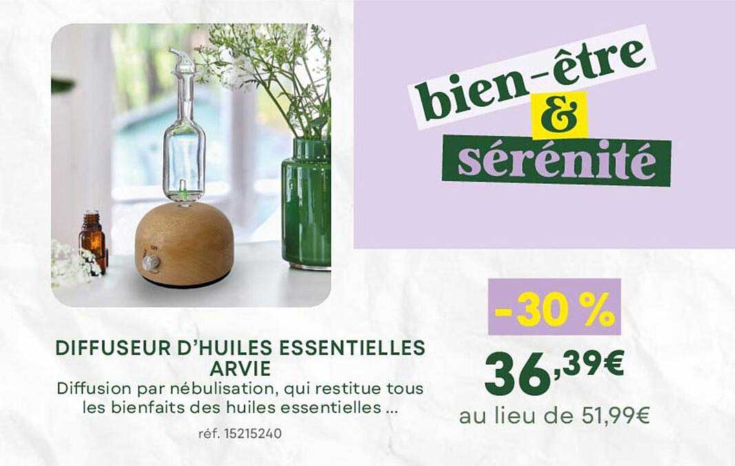 diffuseur d'huiles essentielles arvie
