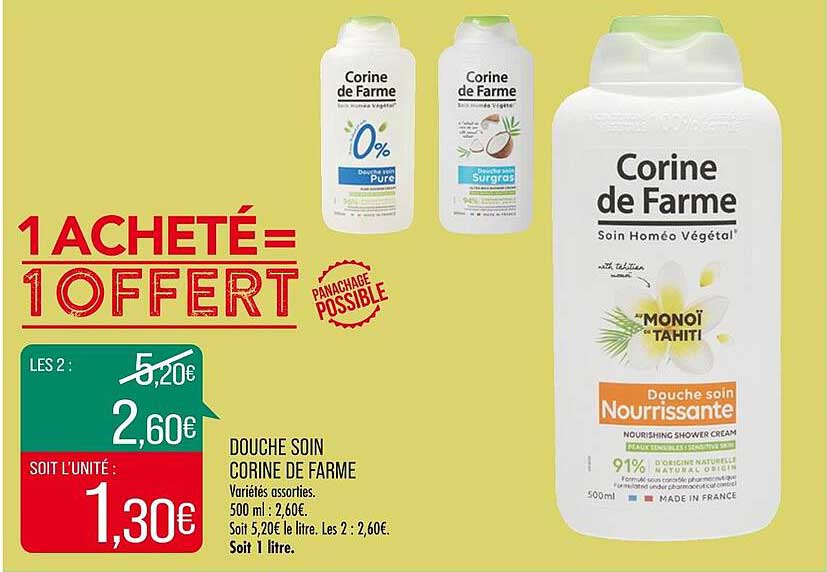 douche soin corine de farme