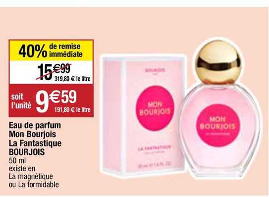 eau de parfum mon bourjois la fantastique bourjois