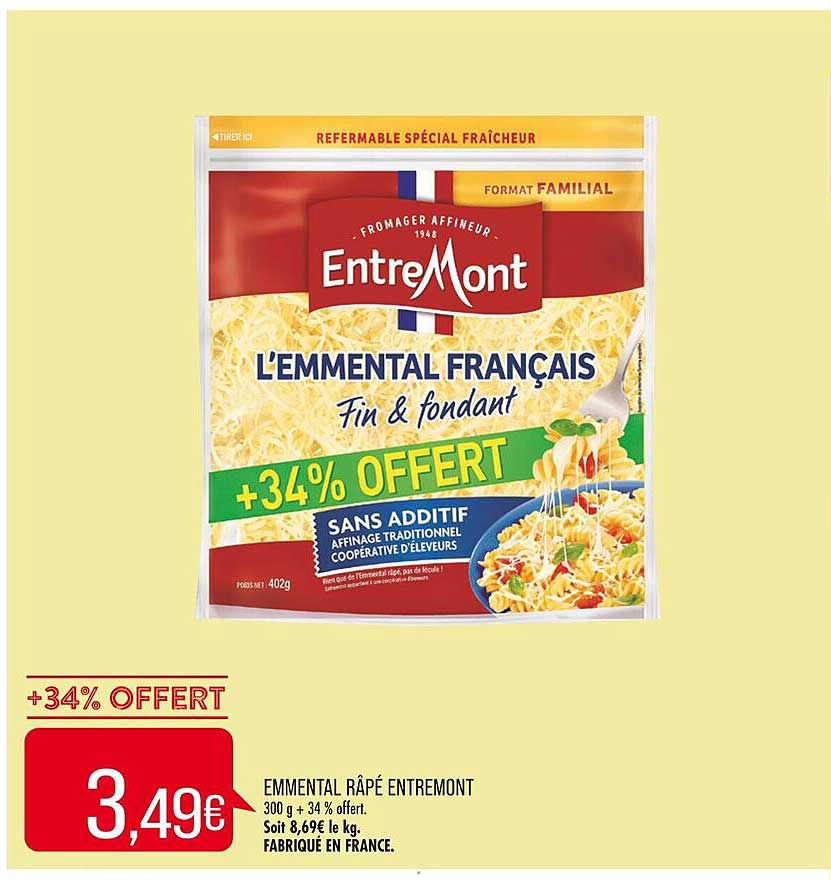 Emmental Râpé Entremont