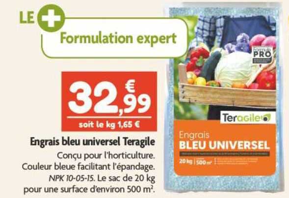 engrais bleu universel teragile