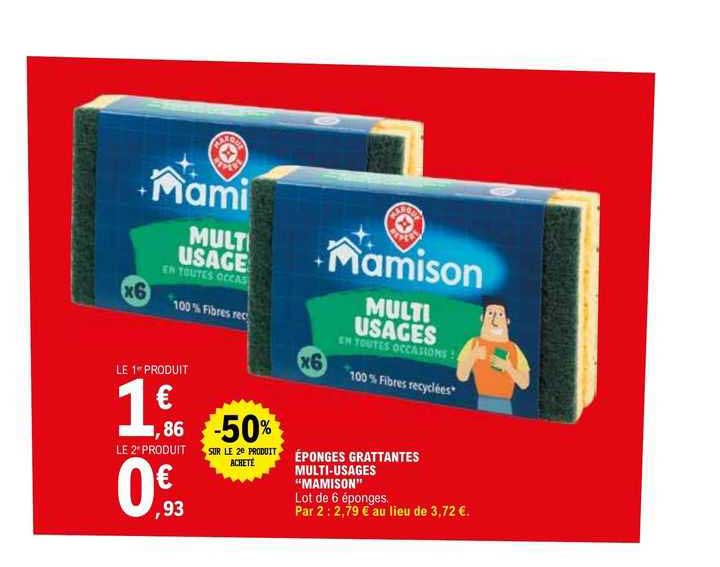 éponges Grattantes Multi-usages "mamison"