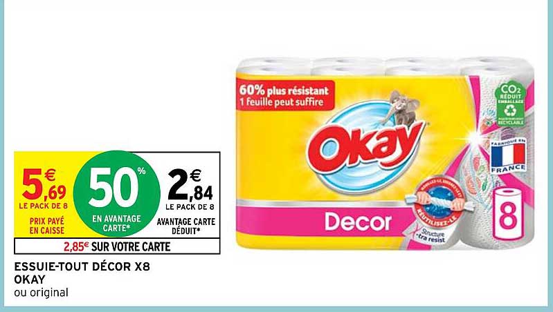 Essuie-tout Décor X8 Okay