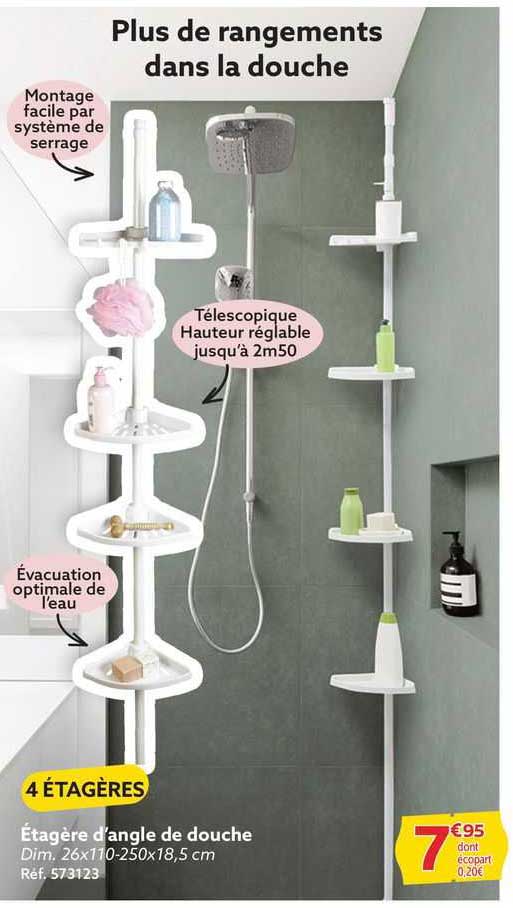 étagère D'angle De Douche