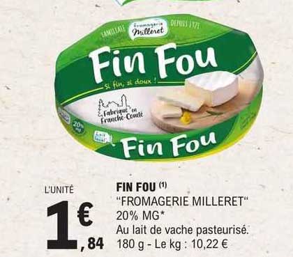 fin fou "fromagerie milleret"