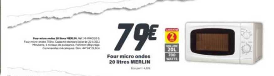 four micro ondes 20 litres merlin