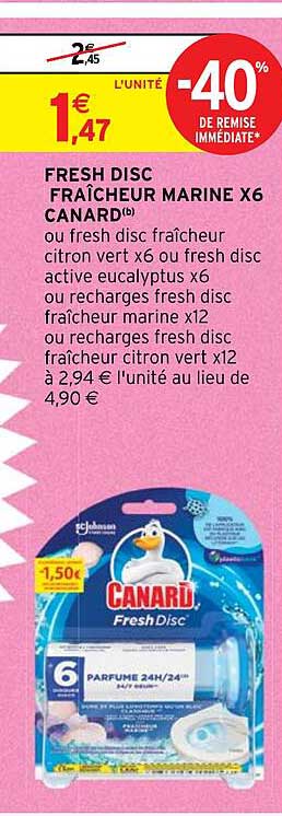 Fresh Disc Fraîcheur Marine X 6 Canard