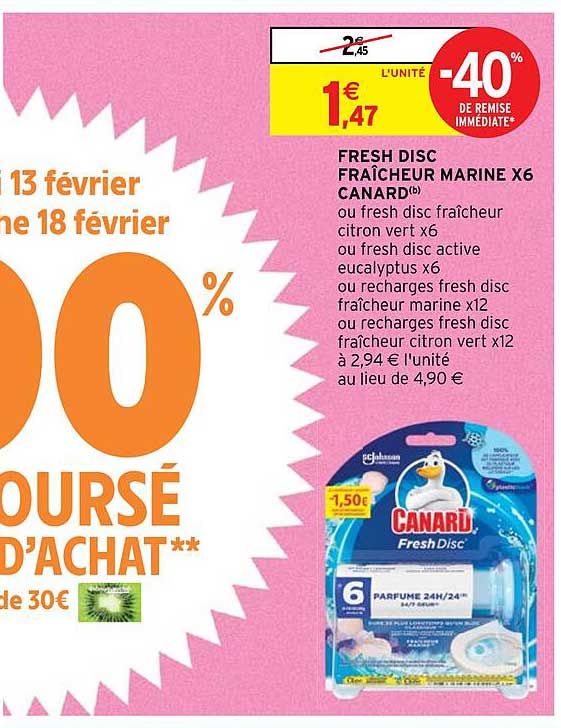 Fresh Disc Fraîcheur Marine X6 Canard