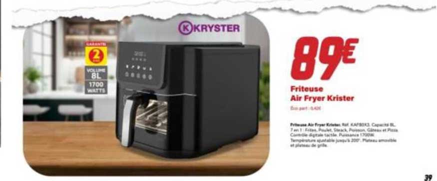 friteuse air fryer krister kryster