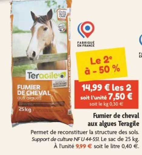 fumier de cheval aux algues teragile