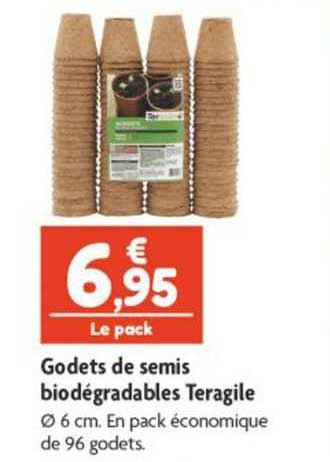 godets de semis biodégradables teragile