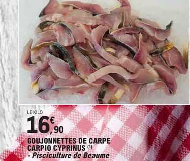 goujonnettes de carpe carpio cyprinus