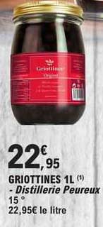 griottines 1l - distillerie peureux