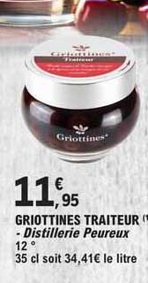 griottines traiteur - distillerie peureux