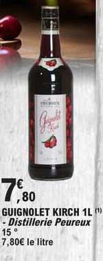 guignolet kirch 1l - distillerie peureux