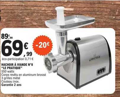 hachoir à viande n°8 "le pratique"