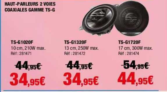 haut-parleurs 2 voies coaxiales gamme ts-g