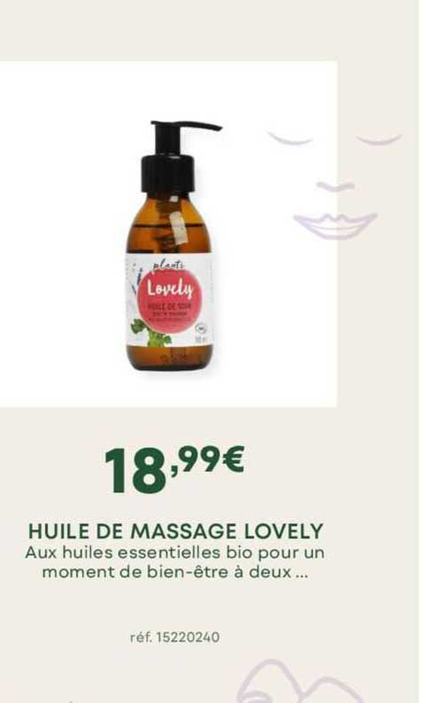huile de massage lovely