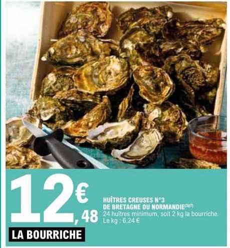 Huître Creuses N°3 De Bretagne Ou Normandie