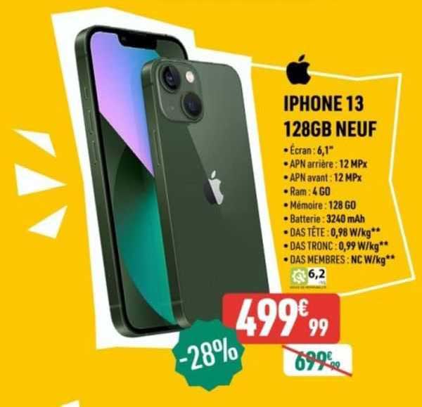 iPhone 13 128gb neuf