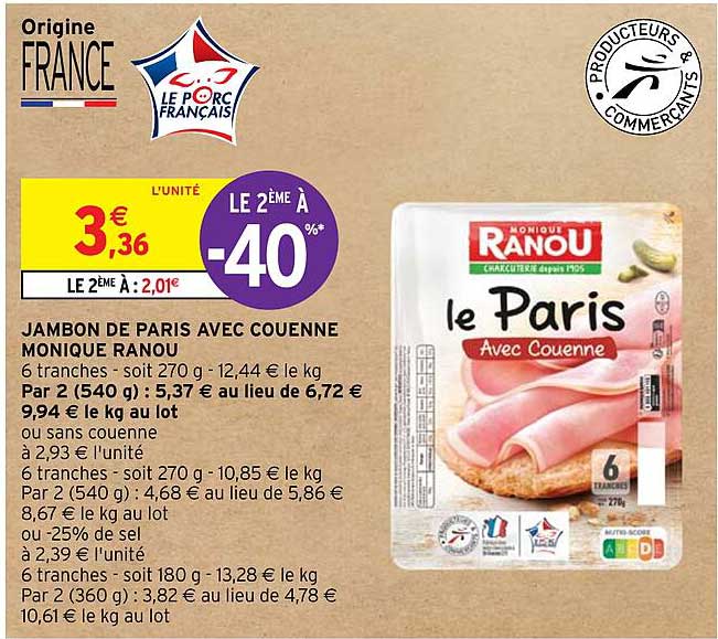 jambon de paris avec couenne monique ranou