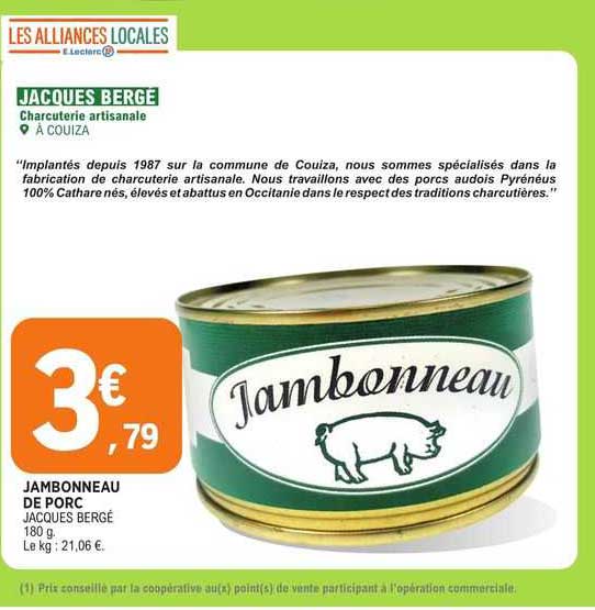 jambonneau de porc jacques bergé