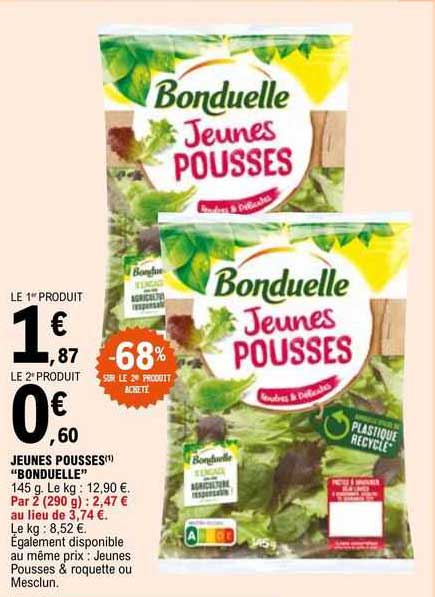 jeunes pousses "bonduelle"