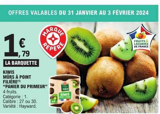Kiwis Mûrs à Point Filière "panier Du Primeur"