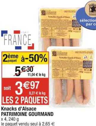 Knacks D'alsace Patrimoine Gourmand