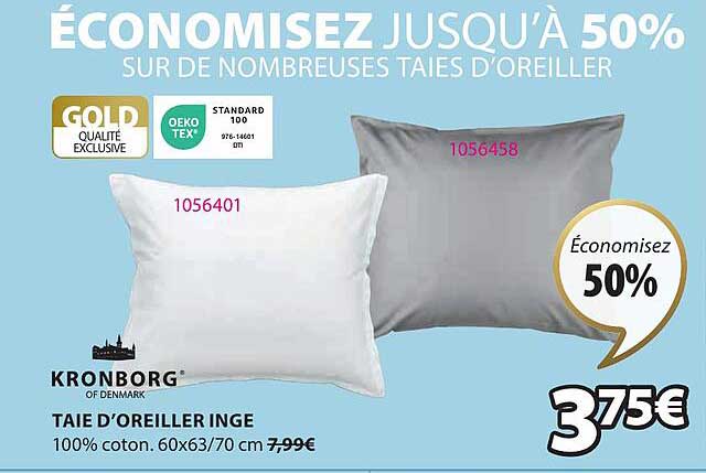 kronborg taie d'oreiller inge