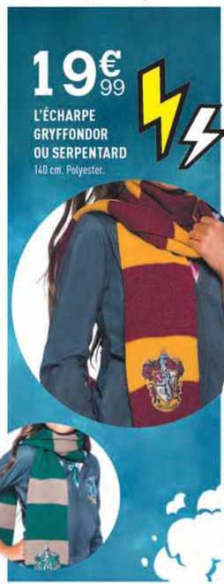 l'écharpe gryffondor ou serpentard