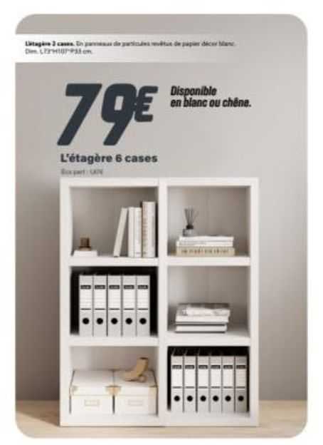 l'étagère 6 cases