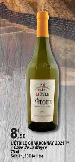 l'étoile chardonnay 2021 - cave de la muyre