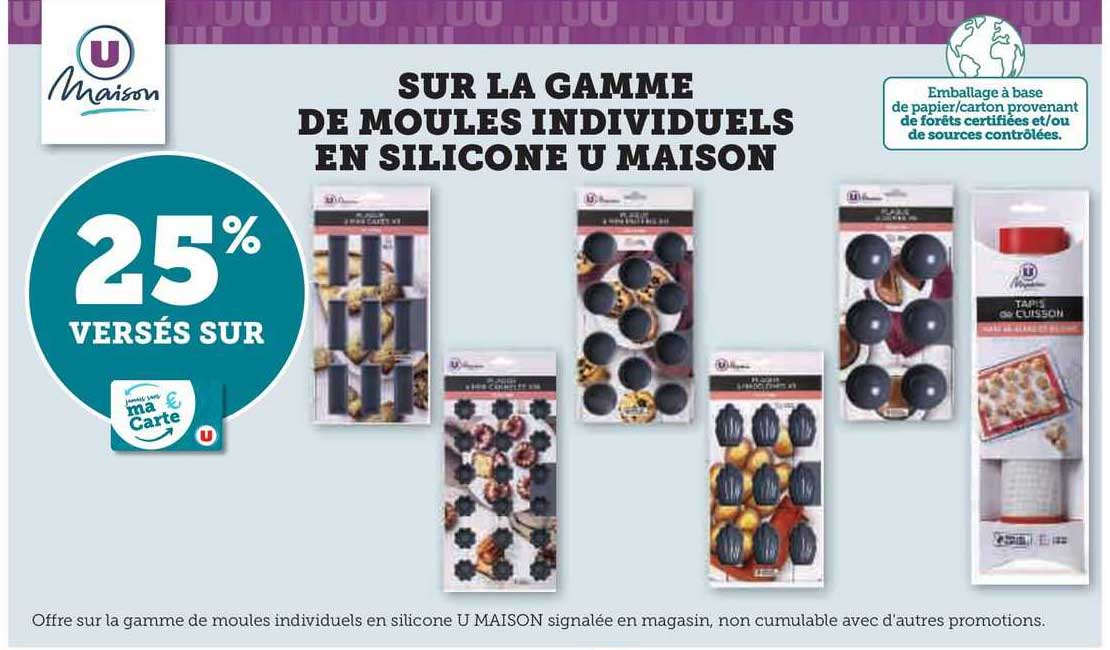 La Gamme De Moules Individuels En Silicone U Maison