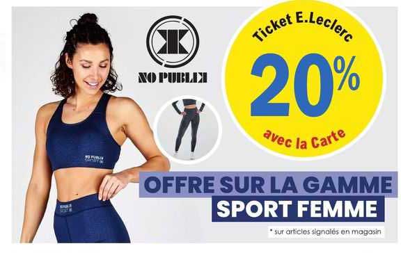 La Gamme Sport Femme No Publik