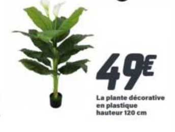 la plante décorative en plastique hauteur 120 cm