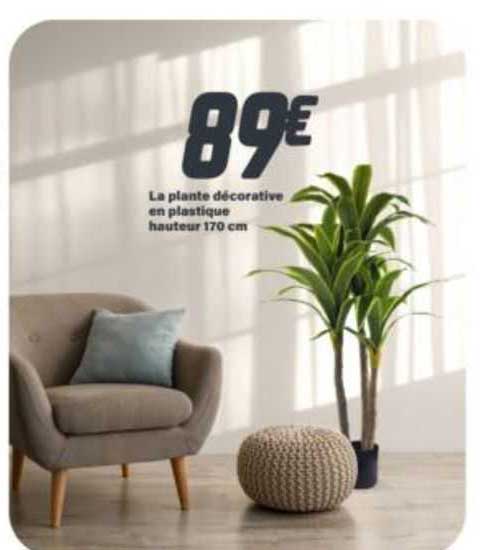 la plante décorative en plastique hauteur 170 cm