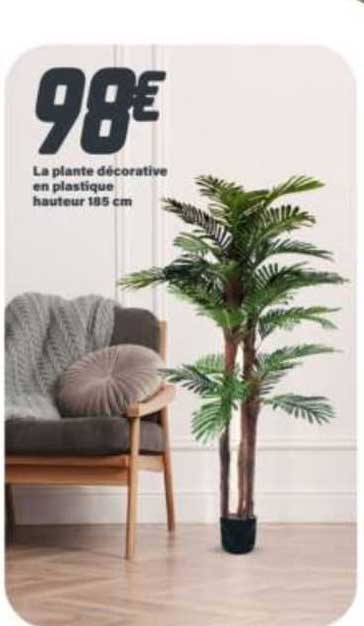 la plante décorative en plastique hauteur 185 cm