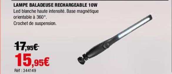 lampe baladeuse rechargeable 10w